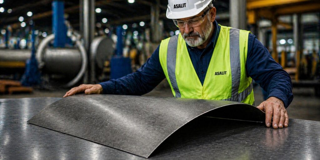 Grafite flexível: alta resistência térmica, química e excelente vedação.