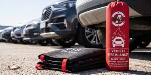 CTS®EV-1800, o melhor cobertor para incêndio em bateria de lítio.