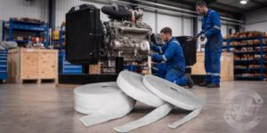 Fita isolante térmica para geradores: conheça a FC 1200i®, da Asalit, reforçada com inconel e resistente a temperaturas de até 1.260°C.